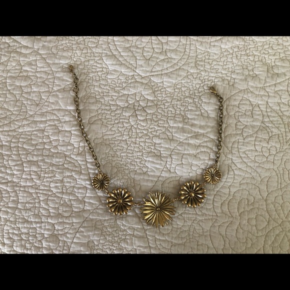 Lucky Brand Gold Tone Floral Statement Necklace - Picture 7 of 7